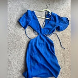 Blue Cut out Princess Polly dress